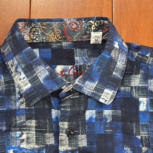 ROBERT GRAHAM Rodney Classic Fit Abstract Shirt size M - Picture 3 of 12